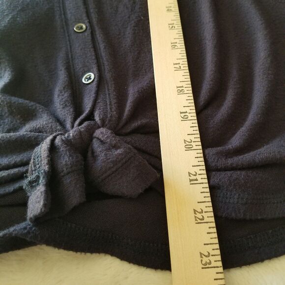 Abercrombie & Fitch Sweater Cardigan Womens Small Blue Tie Front Preppy - Picture 8 of 9